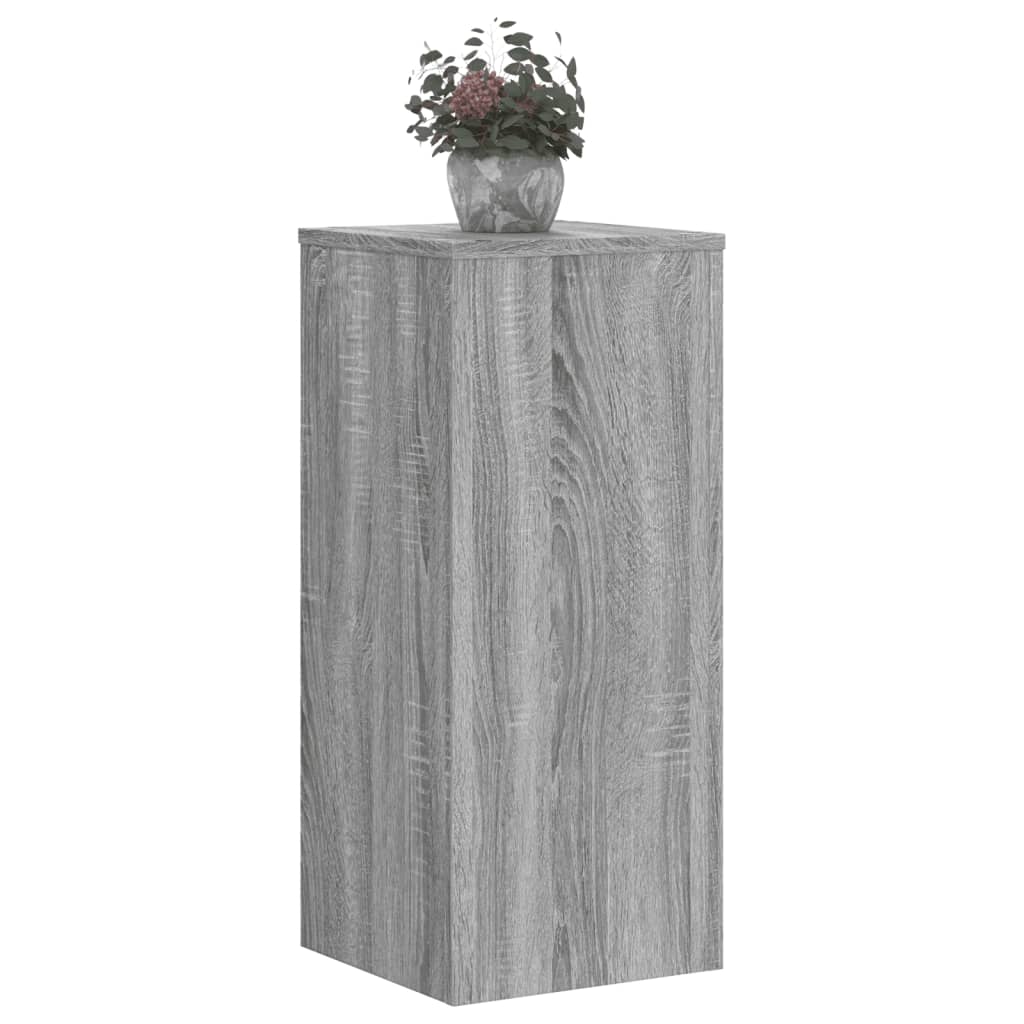 Suporturi de plante 2 buc. gri sonoma 30x30x70cm lemn prelucrat