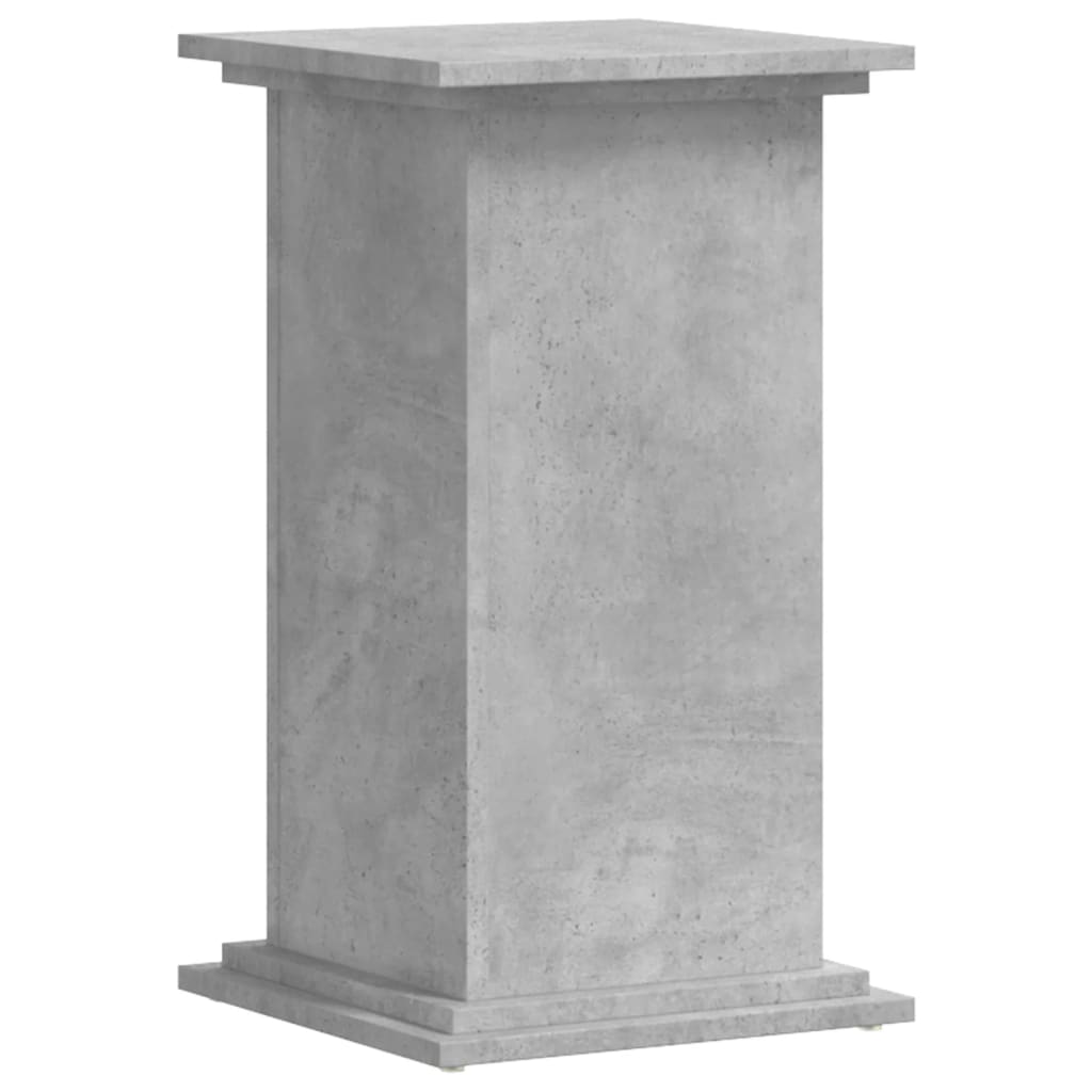 Suport de plante, gri beton, 33x33x60 cm, lemn prelucrat