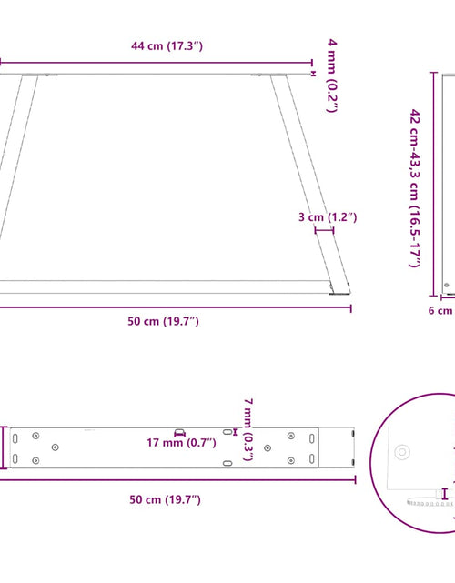 Загрузите изображение в средство просмотра галереи, Picioare pentru masă în formă de V 2 buc alb oțel
