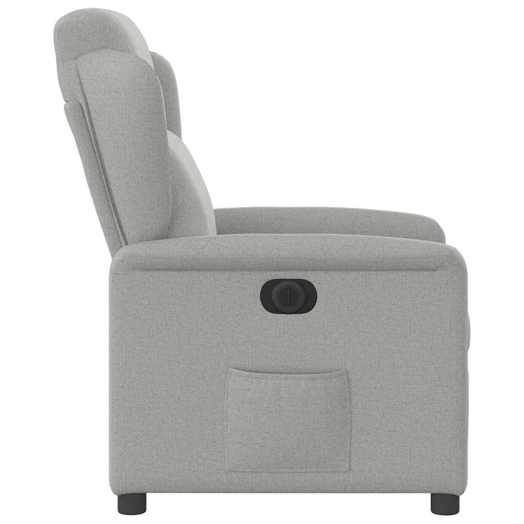 Scaun reclinabil electric Cloud Grey Fabric