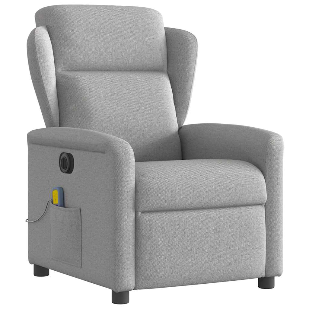 Scaun reclinabil electric pentru masaj Cloud Grey Fabric