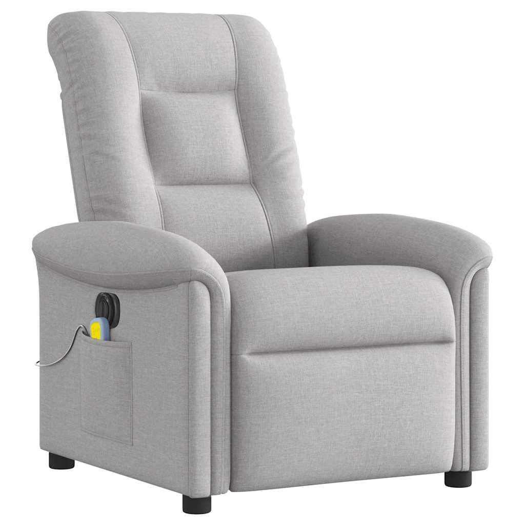 Scaun reclinabil electric pentru masaj Cloud Grey Fabric