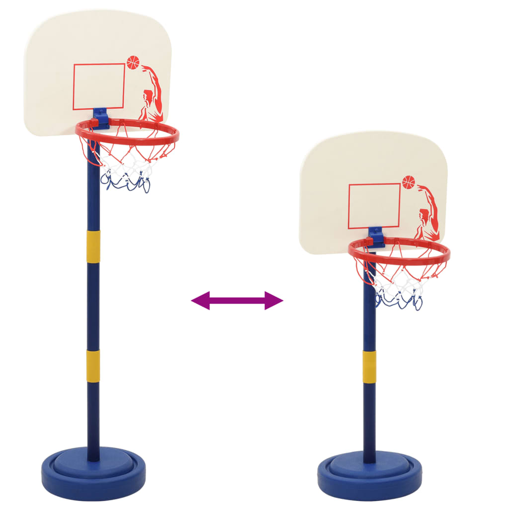 Suport de baschet cu minge/pompă, înălțime reglabilă 90/121 cm