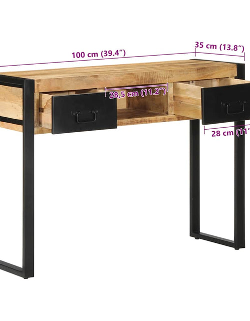 Încărcați imaginea în vizualizatorul Galerie, Consolă 100x35x75 cm lemn masiv de mango
