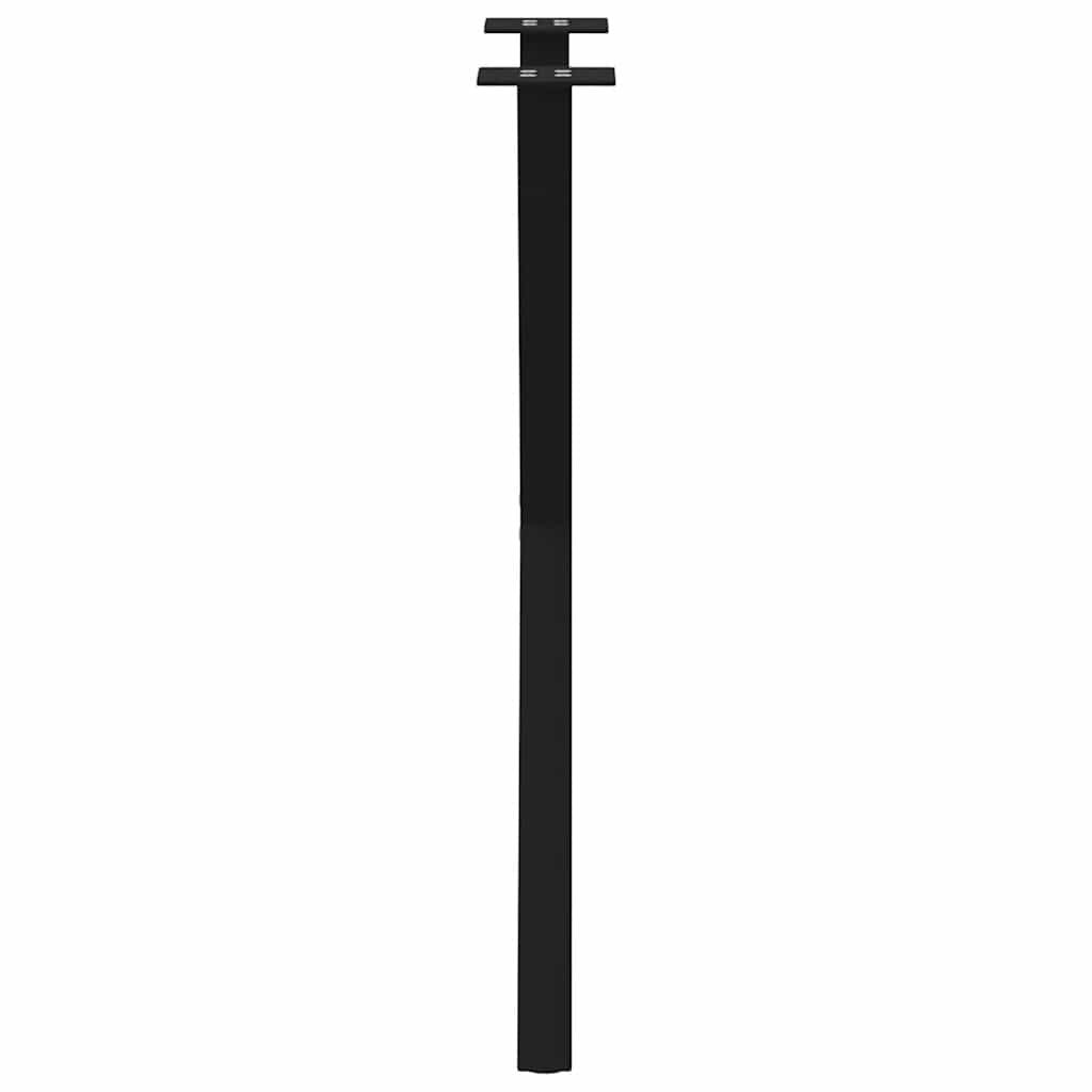 Picioare pentru masă în formă X 2 buc Negru 50x(72-73) cm Oțel