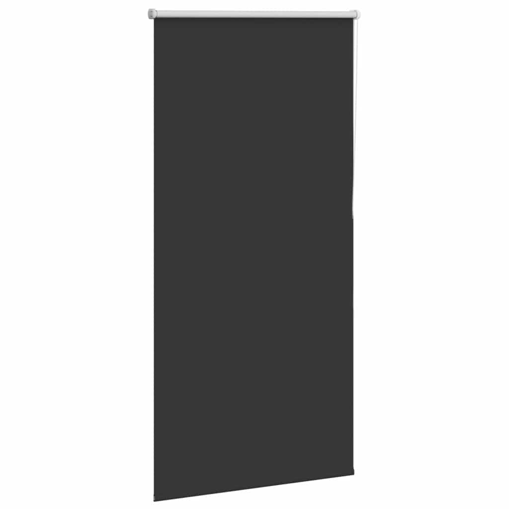 Jaluză cu role opace negru 65x130 cm lățime material 60,7 cm