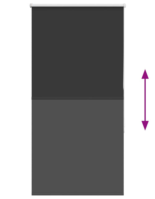 Загрузите изображение в средство просмотра галереи, Jaluză cu role opace negru 65x150 cm lățime material 60,7 cm

