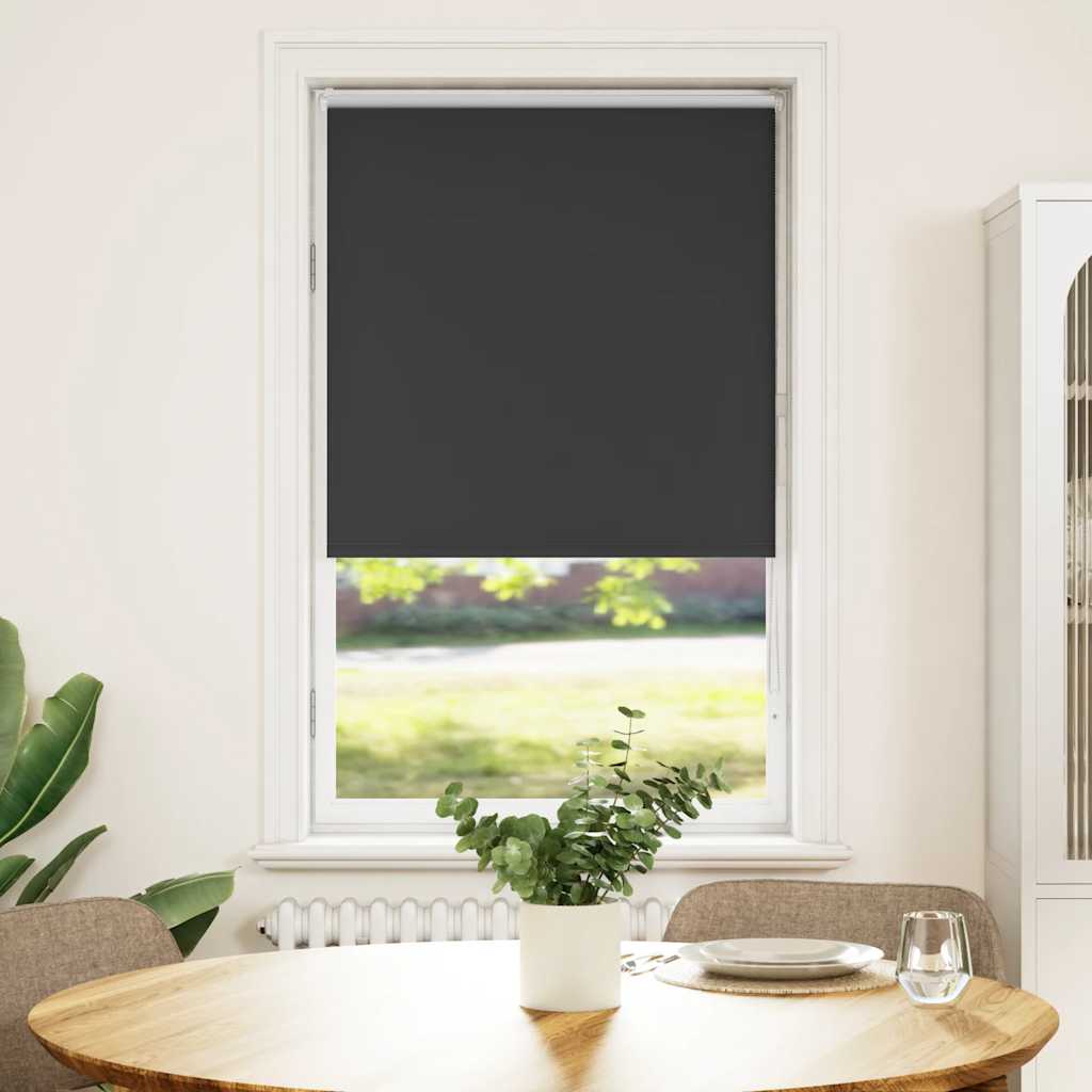 Jaluză cu role opace negru 70x150 cm lățime material 65,7 cm