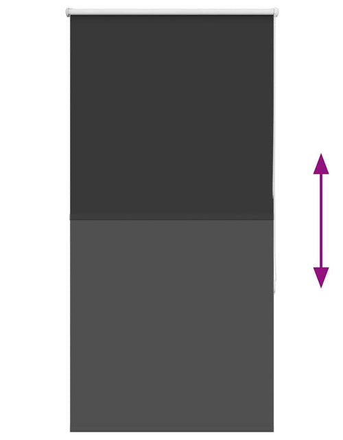 Загрузите изображение в средство просмотра галереи, Jaluză cu role opace negru 65x175 cm lățime material 60,7 cm
