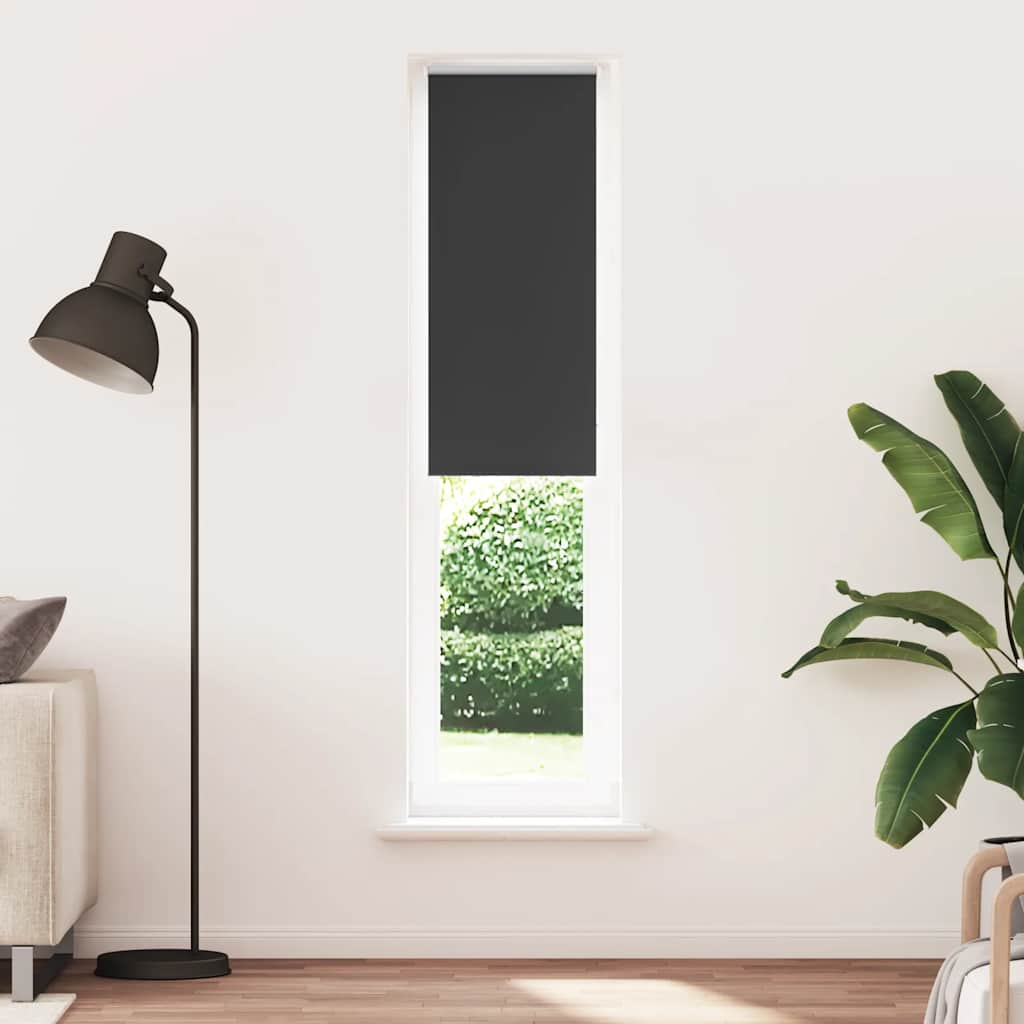 Jaluză cu role opace negru 40x210 cm lățime material 35,7 cm