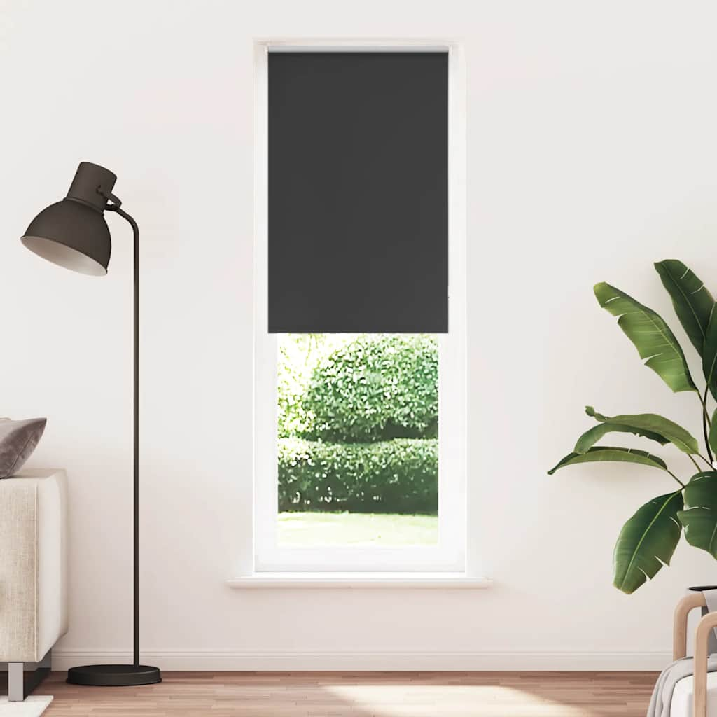 Jaluză cu role opace negru 65x210 cm lățime material 60,7 cm