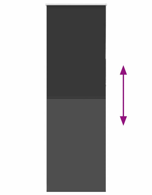 Загрузите изображение в средство просмотра галереи, Jaluză cu role opace negru 70x210 cm lățime material 65,7 cm
