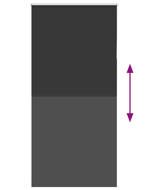 Загрузите изображение в средство просмотра галереи, Jaluză cu role opace negru 100x210 cm lățime țesătură 95,7 cm
