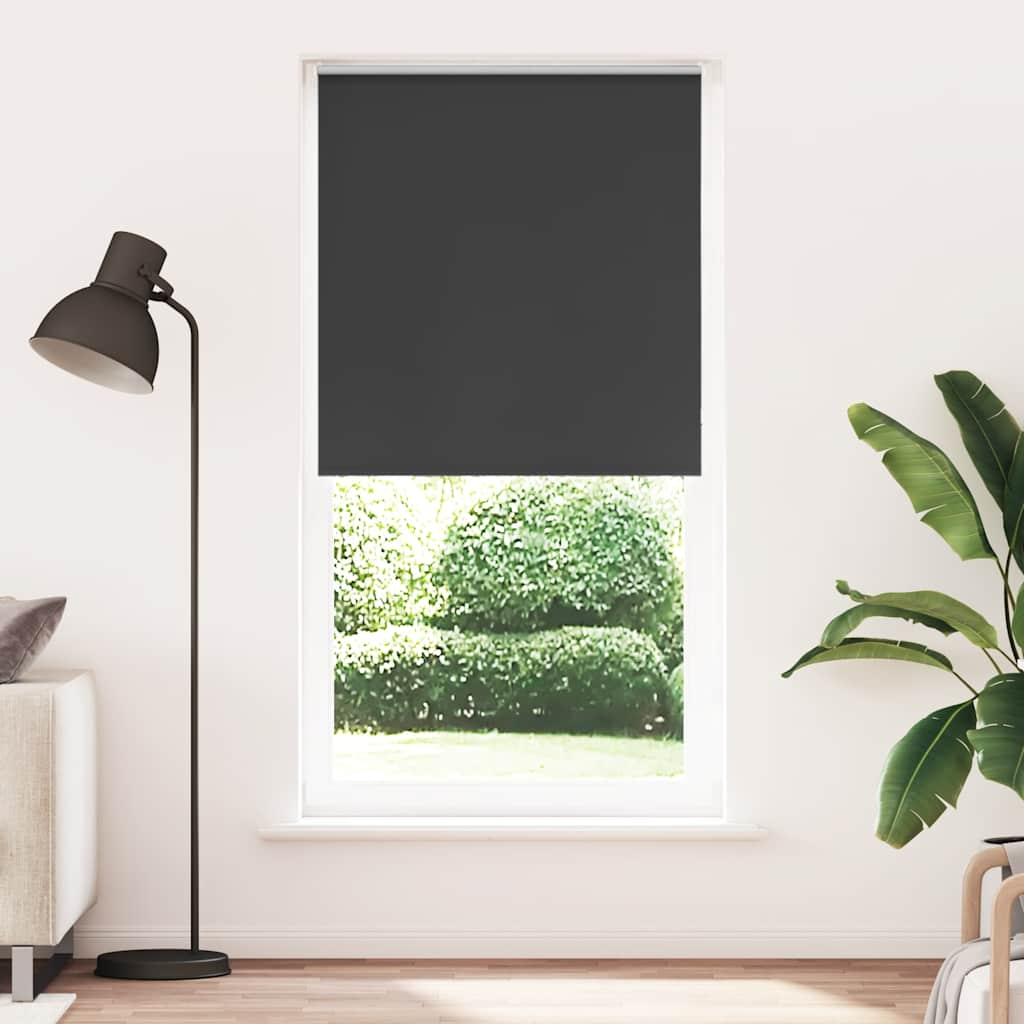 Jaluză cu role opace negru 105x210 cm lățime material 100,7 cm