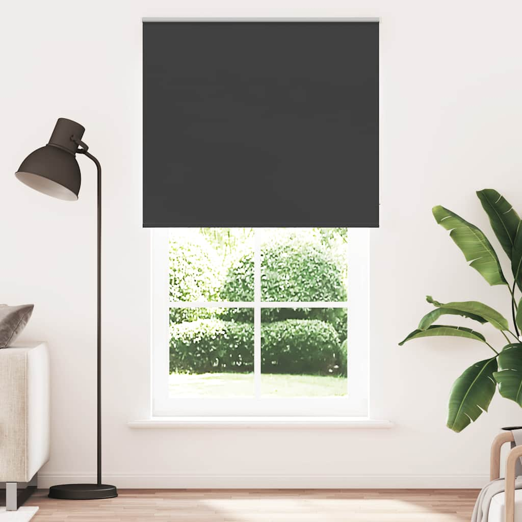 Jaluză cu role opace negru 120x210 cm lățime material 116,6 cm