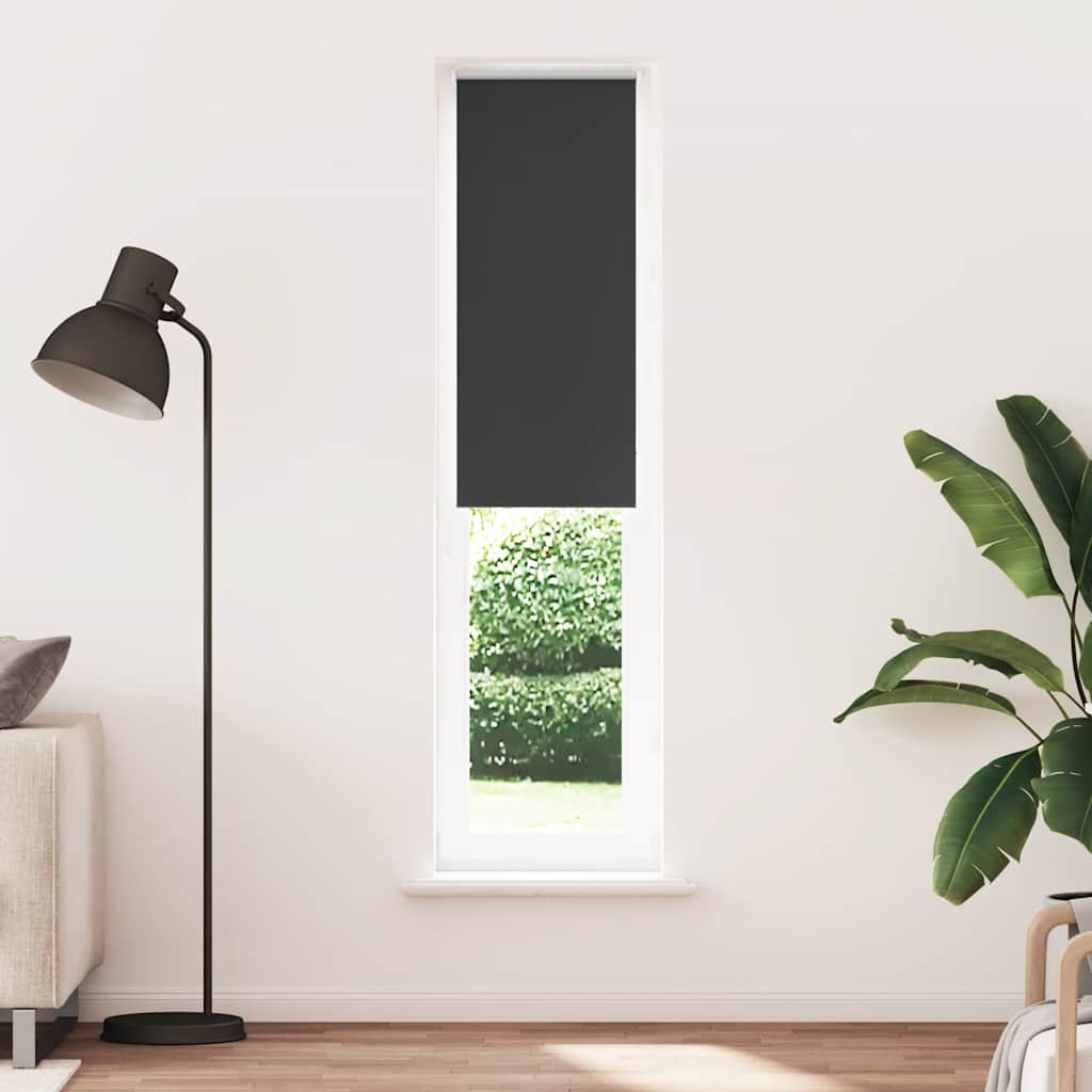 Jaluză cu role opace negru 40x230 cm lățime material 35,7 cm