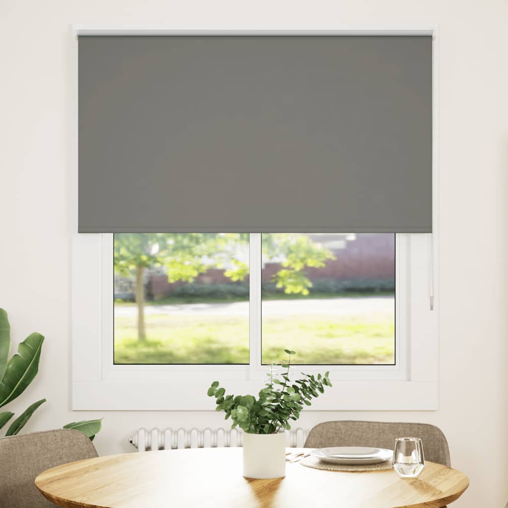 Jaluză cu role opace gri 130x130 cm Lățime material 126,6 cm