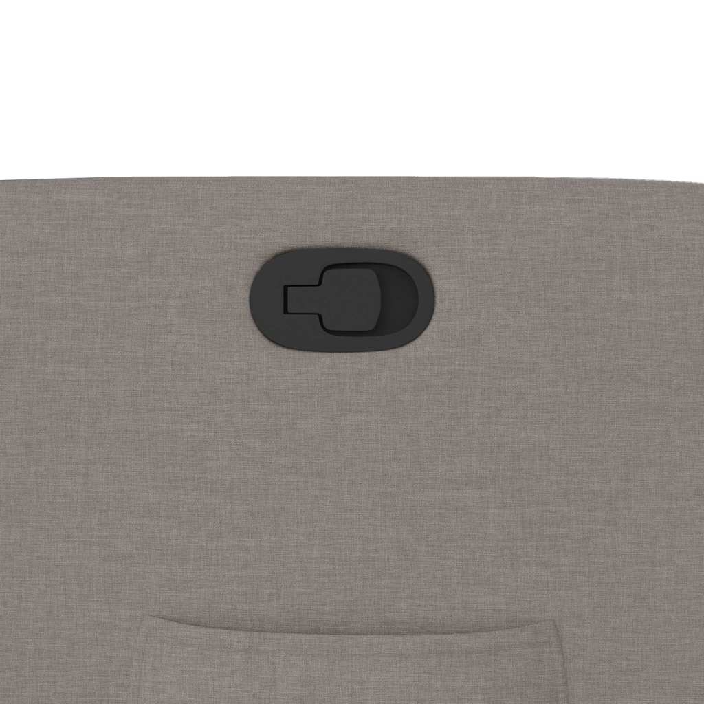 Fotoliu rabatabil, gri taupe, material textil