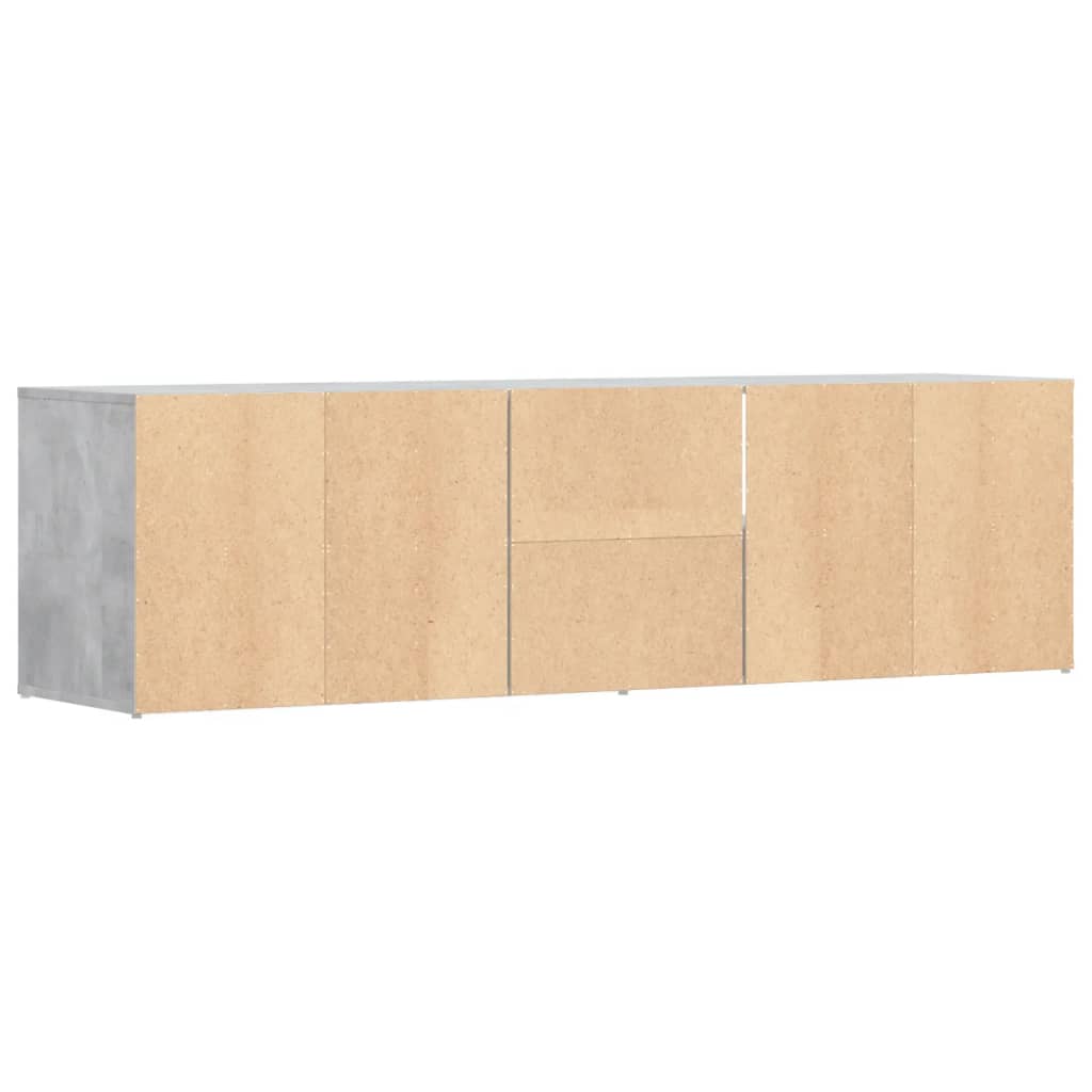 Dulap de colț, gri beton, 160x40x45 cm, lemn prelucrat
