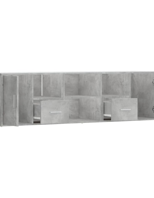 Încărcați imaginea în vizualizatorul Galerie, Dulap de colț, gri beton, 160x40x45 cm, lemn prelucrat
