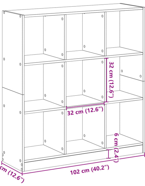 Încărcați imaginea în vizualizatorul Galerie, Bibliotecă, lemn vechi, 102x32x108 cm, lemn prelucrat
