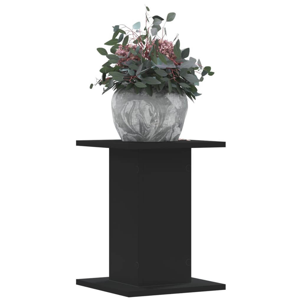 Suporturi de plante 2 buc. negru 30x30x40 cm lemn prelucrat