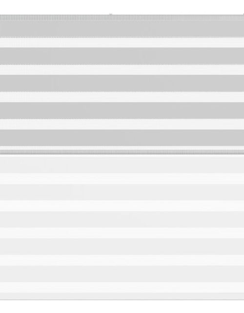 Загрузите изображение в средство просмотра галереи, Jaluzea tip zebra gri deschis lățime țesătură 135,9cm poliester
