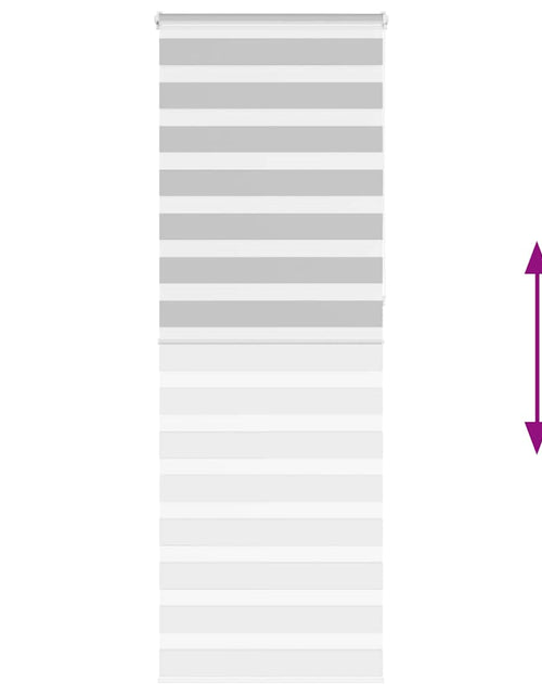 Загрузите изображение в средство просмотра галереи, Jaluzea tip zebra gri deschis lățime țesătură 75,9 cm poliester
