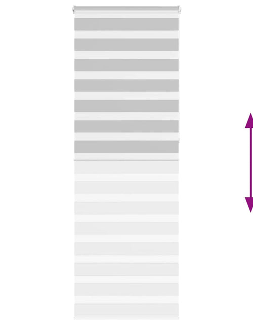 Загрузите изображение в средство просмотра галереи, Jaluzea tip zebra gri deschis lățime țesătură 80,9 cm poliester
