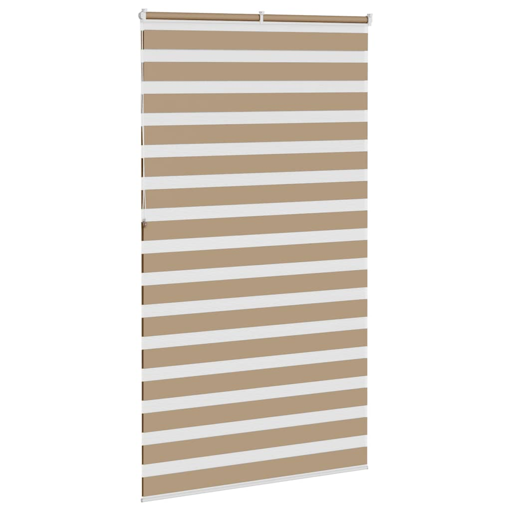 Jaluzea tip zebra 130x230 cm lățime țesătură 125,9 cm poliester