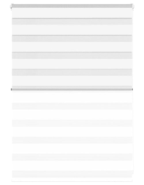 Загрузите изображение в средство просмотра галереи, Jaluzea tip zebra alb lățime țesătură 95,9 cm poliester
