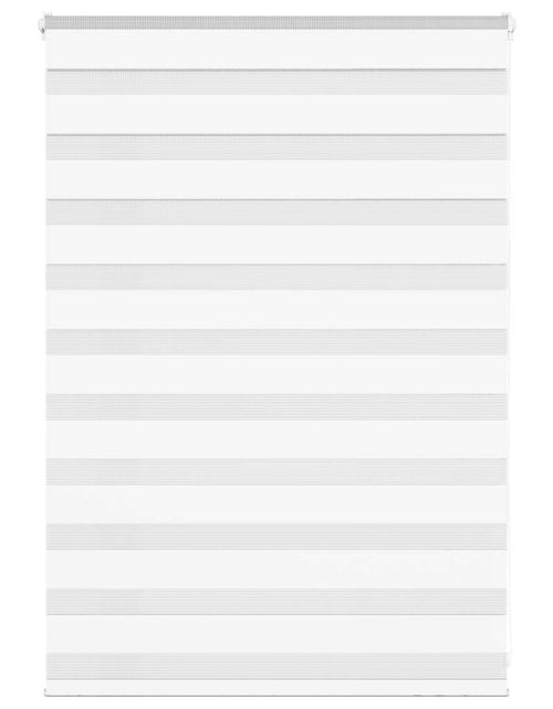 Загрузите изображение в средство просмотра галереи, Jaluzea tip zebra alb lățime țesătură 105,9 cm poliester
