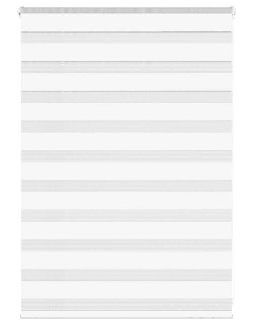 Загрузите изображение в средство просмотра галереи, Jaluzea tip zebra alb lățime țesătură 110,9 cm poliester
