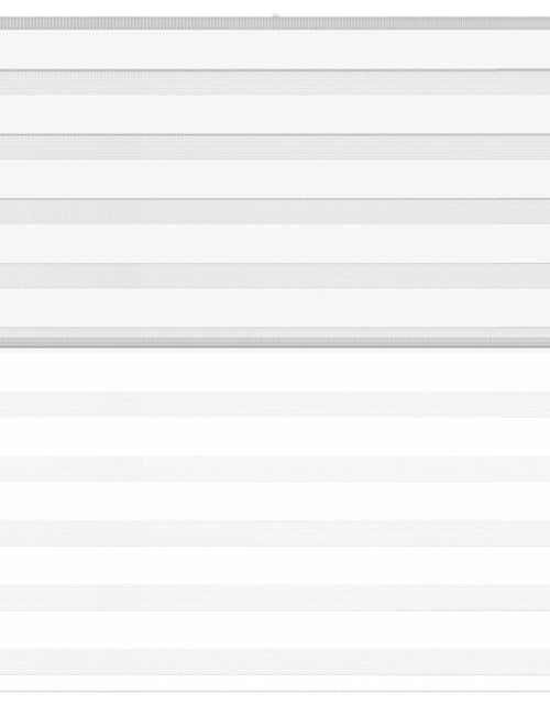 Încărcați imaginea în vizualizatorul Galerie, Jaluzea tip zebra alb lățime țesătură 120,9 cm poliester
