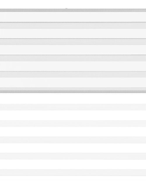 Încărcați imaginea în vizualizatorul Galerie, Jaluzea tip zebra alb lățime țesătură 140,9 cm poliester
