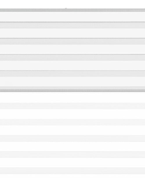 Încărcați imaginea în vizualizatorul Galerie, Jaluzea tip zebra alb lățime țesătură 145,9 cm poliester
