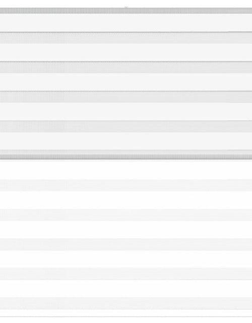Încărcați imaginea în vizualizatorul Galerie, Jaluzea tip zebra alb lățime țesătură 120,9 cm poliester

