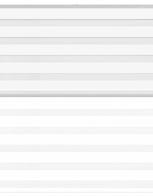 Încărcați imaginea în vizualizatorul Galerie, Jaluzea tip zebra alb lățime țesătură 130,9 cm poliester
