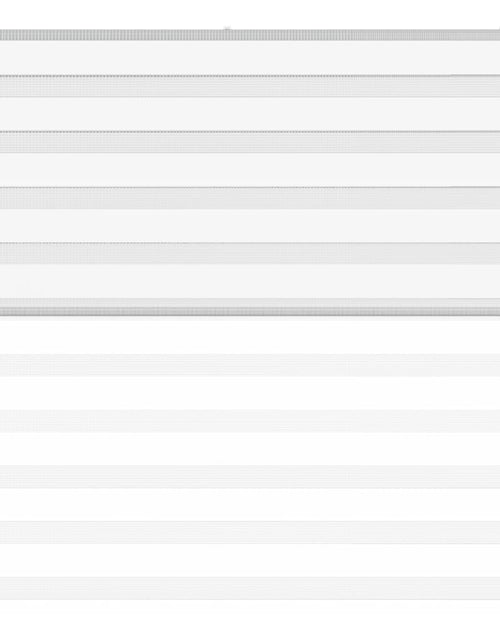 Încărcați imaginea în vizualizatorul Galerie, Jaluzea tip zebra alb lățime țesătură 140,9 cm poliester
