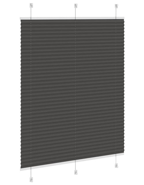 Загрузите изображение в средство просмотра галереи, Jaluză plisată negru 105x100 cm Lățime țesătură 104,4 cm
