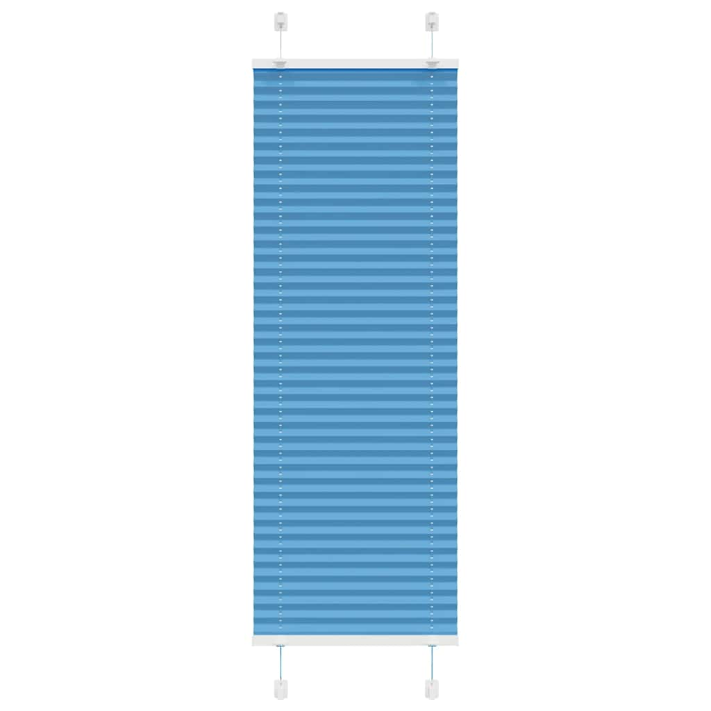 Jaluză plisată albastru 45x100 cm Lățime țesătură 44,4 cm