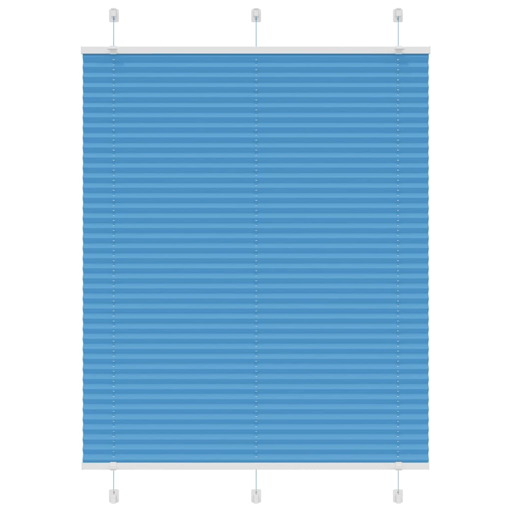 Jaluză plisată albastru 105x100 cm Lățime țesătură 104,4 cm