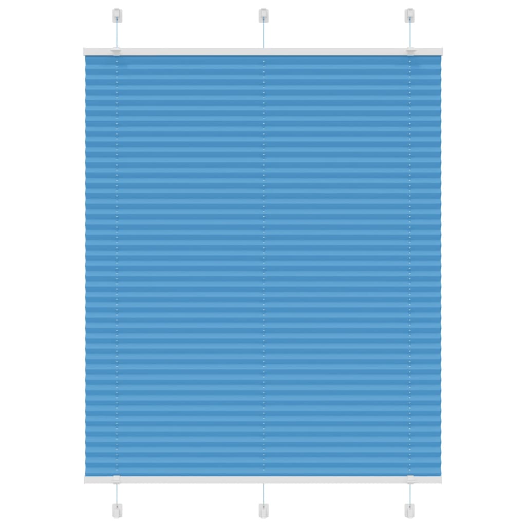 Jaluză plisată Albastru 110x150 cm Lățime țesătură 109,4 cm