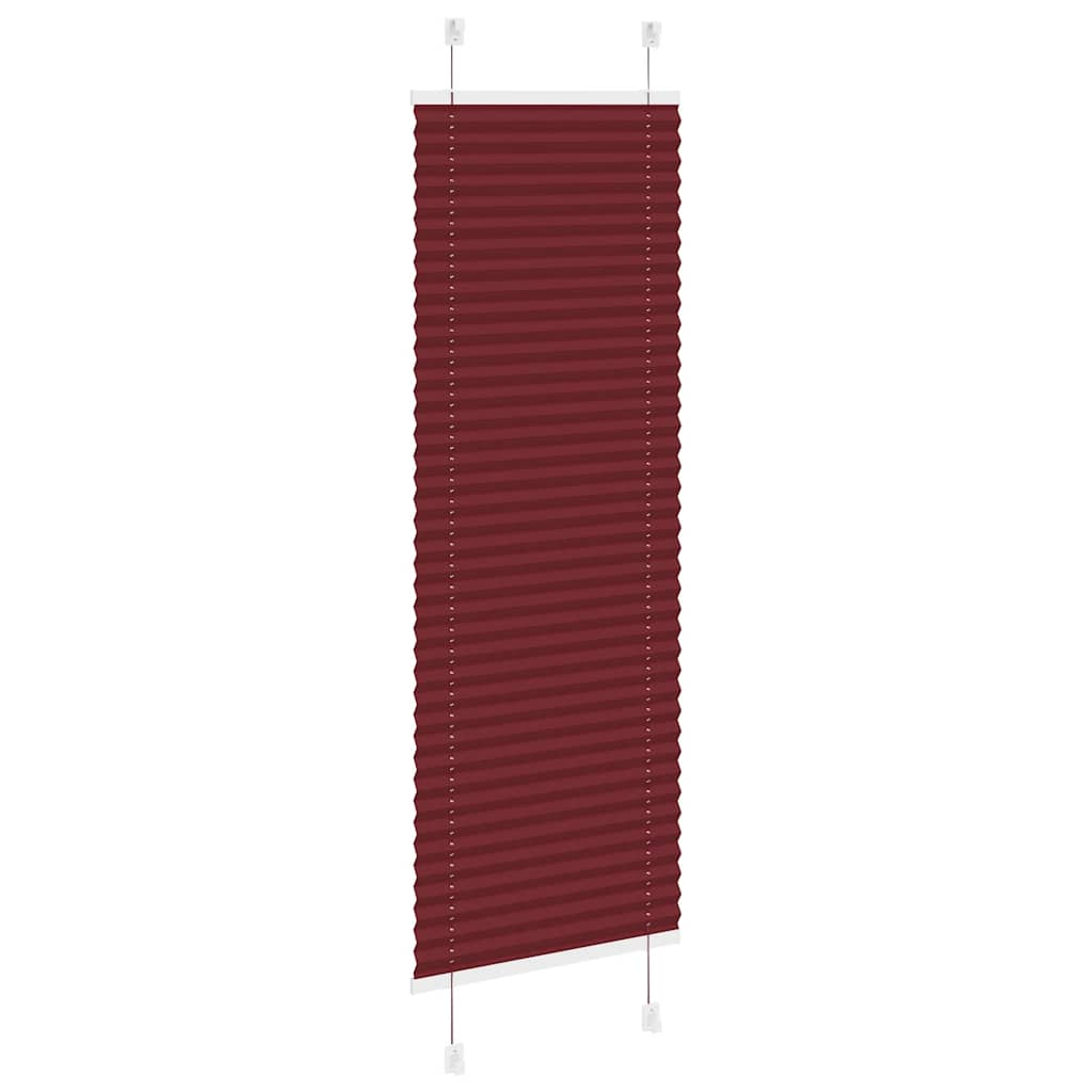 Jaluză plisată Bordeaux Roșu 40x150 cm Lățime țesătură