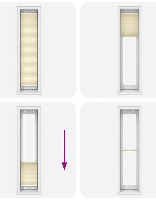 Загрузите изображение в средство просмотра галереи, Jaluză plisată Crem 40x200 cm Lățime țesătură 39,4 cm
