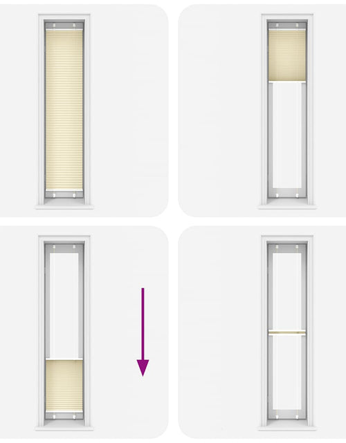 Загрузите изображение в средство просмотра галереи, Jaluză plisată Crem 50x200 cm Lățime țesătură 49,4 cm
