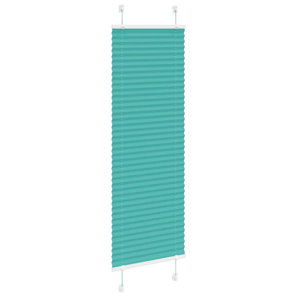 Jaluză plisată verde petrol 40x150 cm Lățime țesătură 39,4 cm