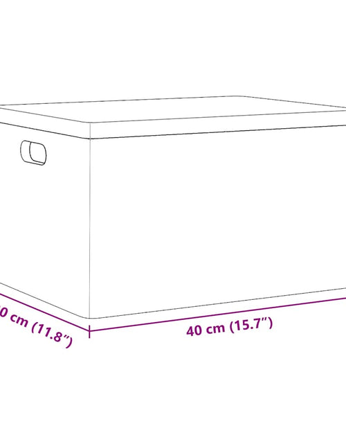 Încărcați imaginea în vizualizatorul Galerie, Cutie din lemn cu capac 40x30x23 cm din lemn masiv de pin
