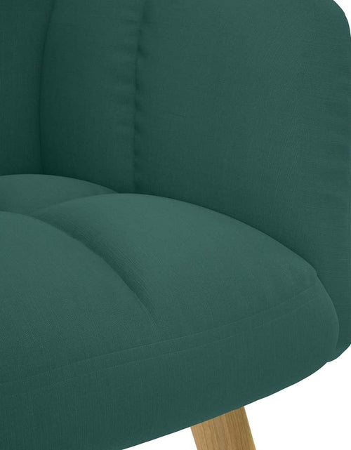 Загрузите изображение в средство просмотра галереи, Scaun de relaxare, verde închis, material textil
