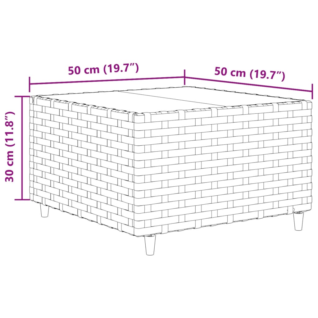 Set mobilier de grădină cu perne, 9 piese, maro, poliratan